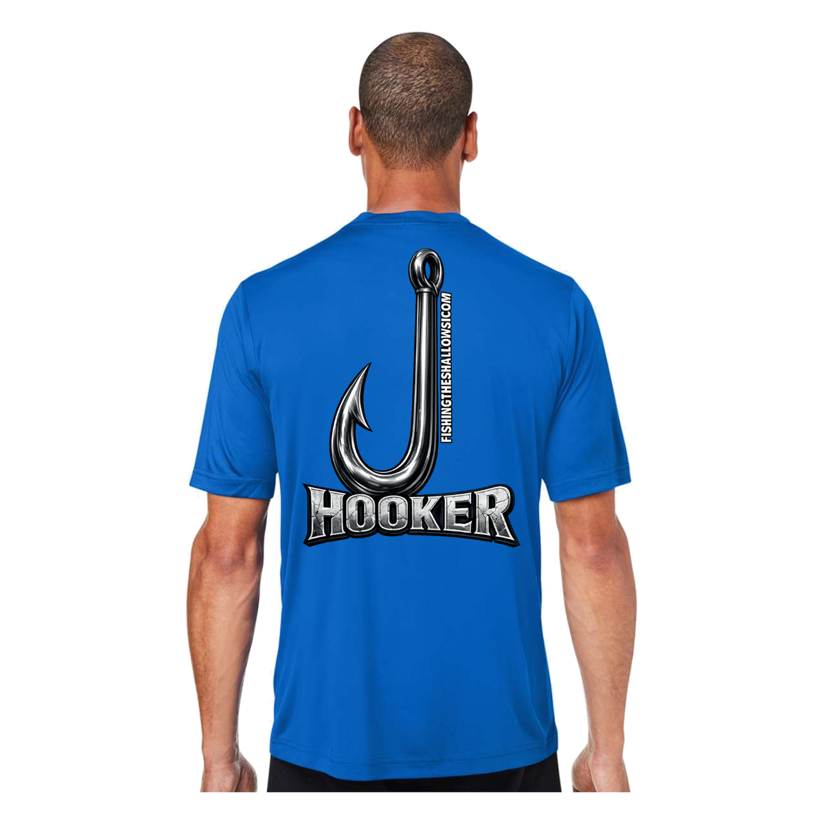 Hooker – Men's Short Sleeve in True Royal - back view