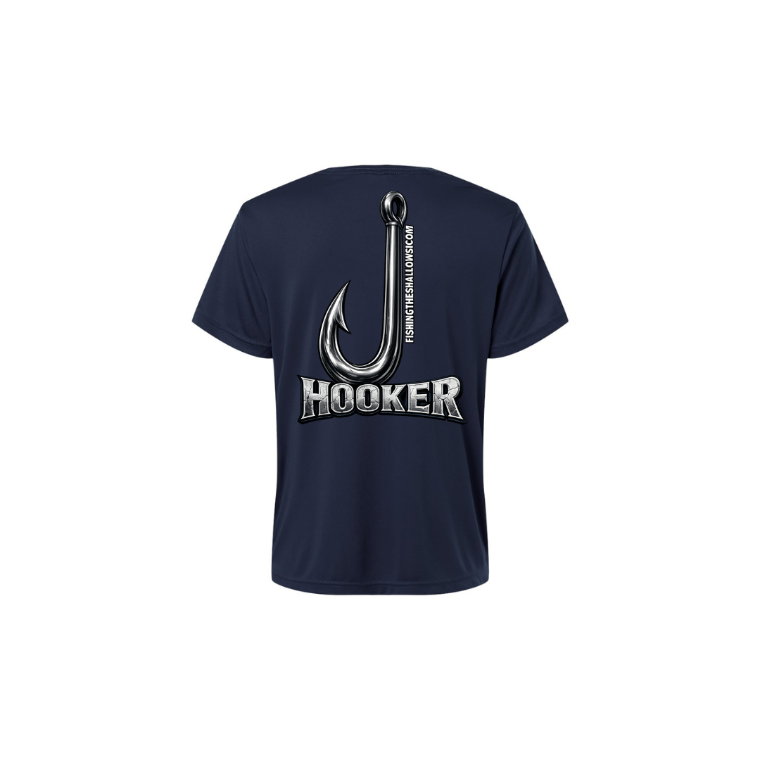 Hooker – Women's Short Sleeve in Classic Navy - back view