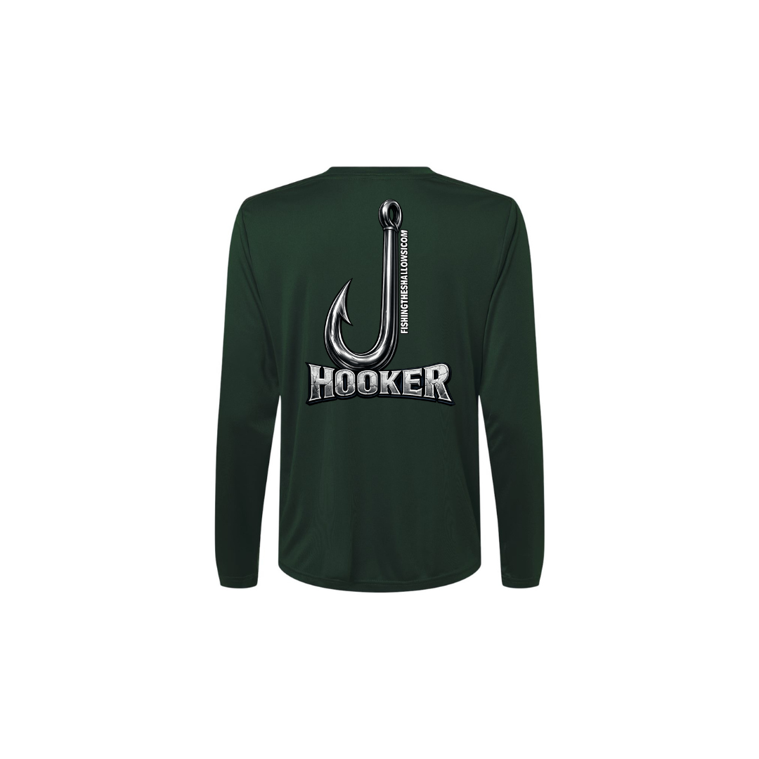 Hooker – Women's Long Sleeve in Forest - back view