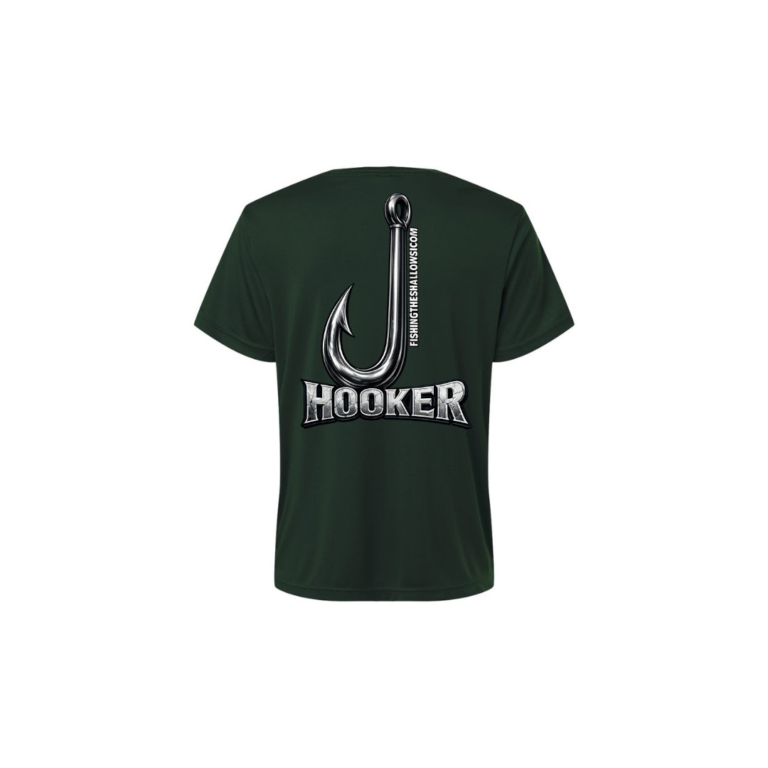 Hooker – Women's Short Sleeve in Forest - back view