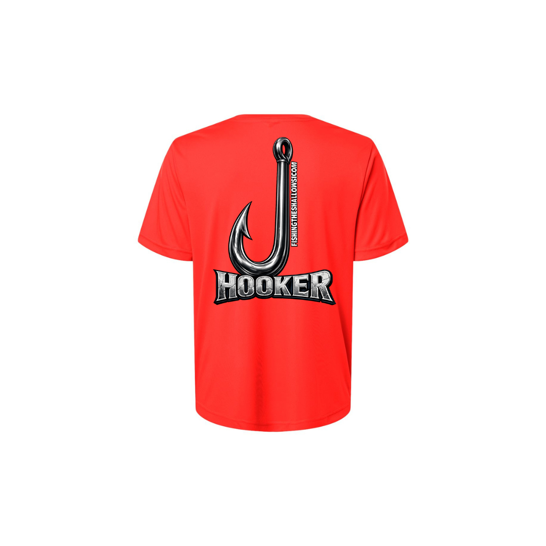 Hooker – Women's Short Sleeve in Marina Red - back view