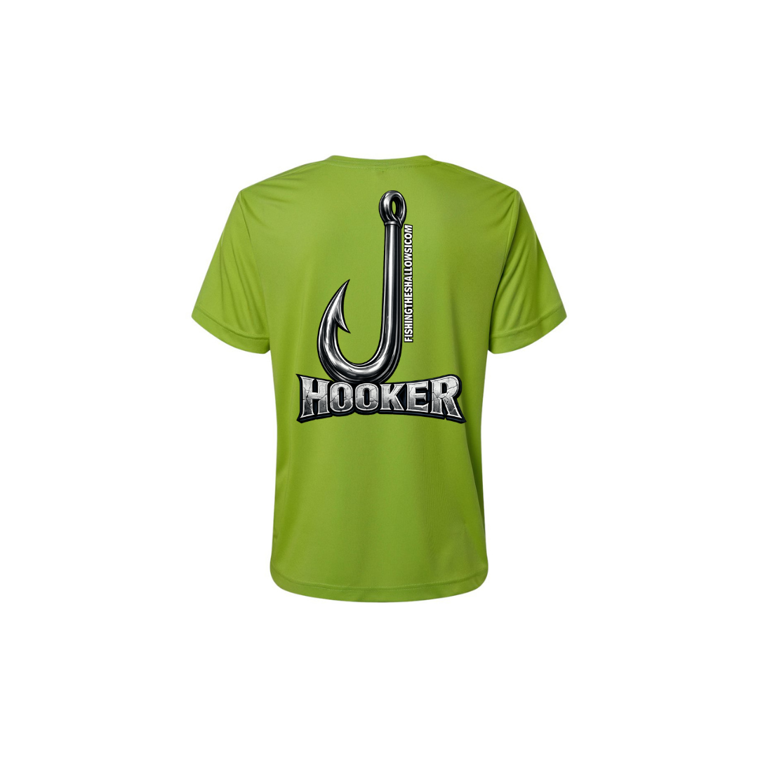Hooker – Women's Short Sleeve in Acid Green - back view