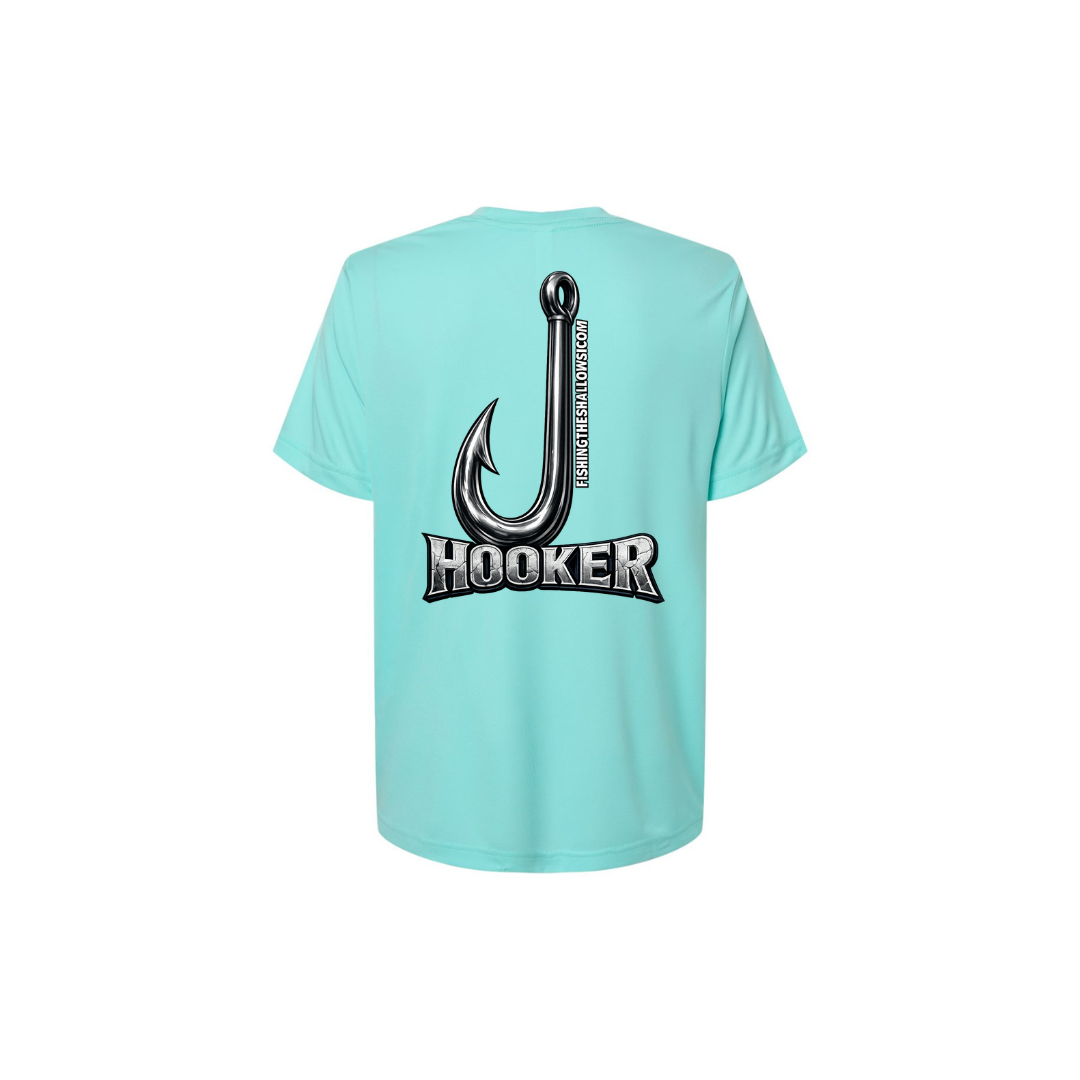 Hooker – Women's Short Sleeve in Sea Glass - back view