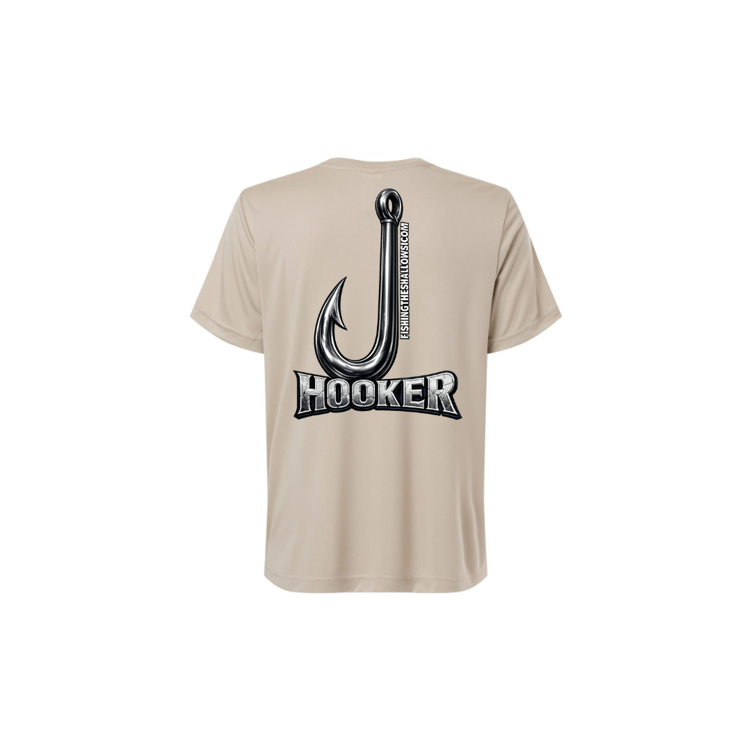 Hooker – Women's Short Sleeve in Stone - back view