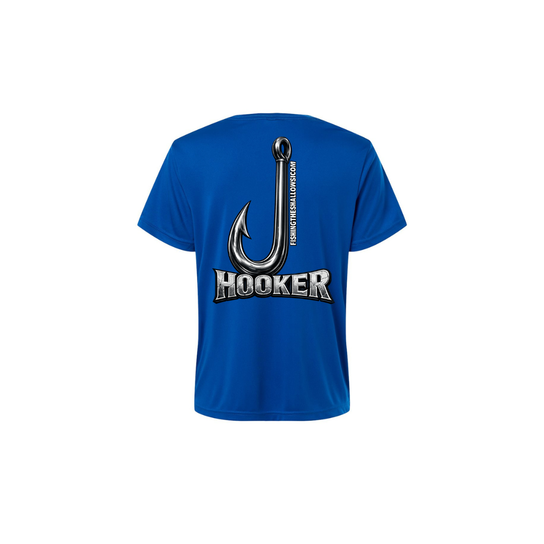 Hooker – Women's Short Sleeve in True Royal - back view