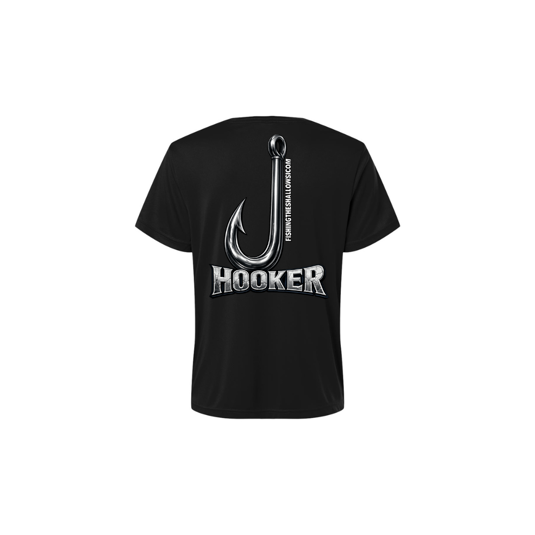 Hooker – Women's Short Sleeve in Black - back view