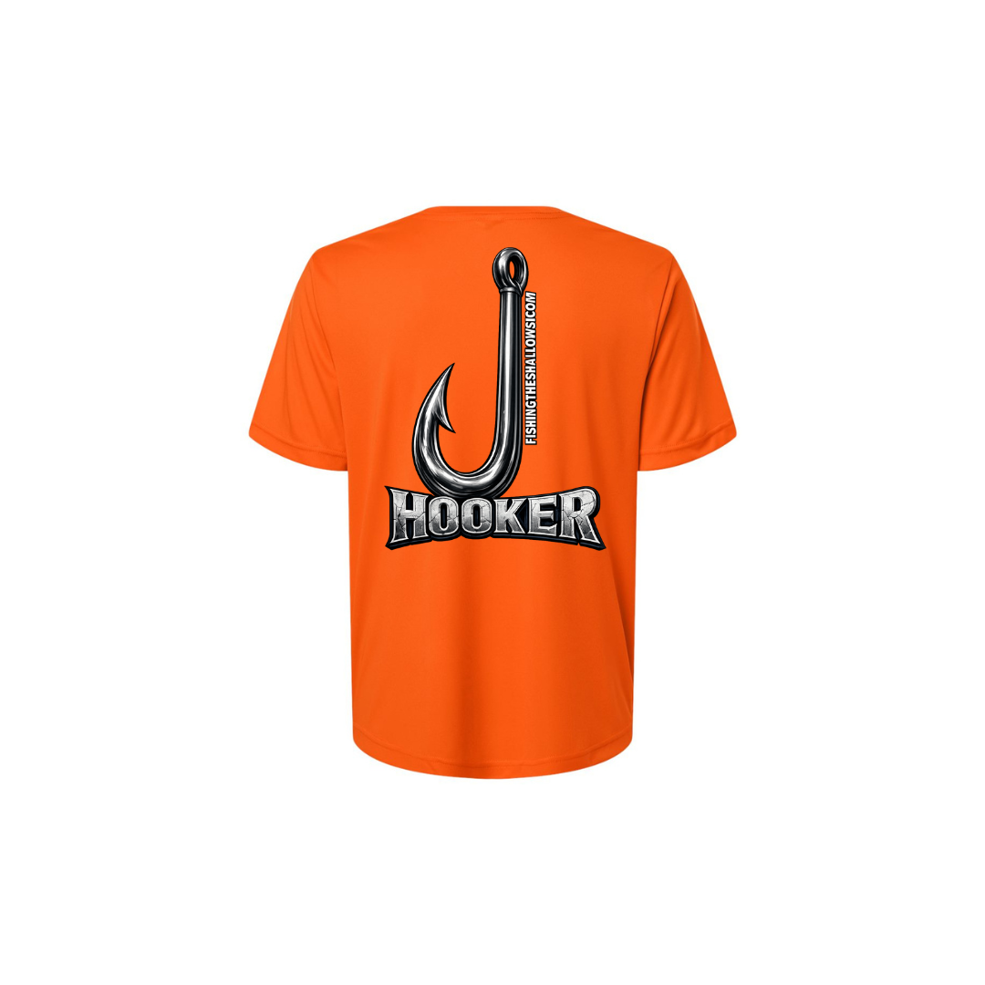 Hooker – Women's Short Sleeve in Campus Orange - back view