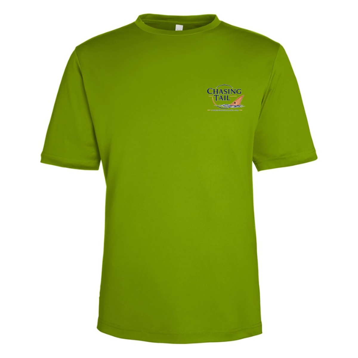 Dad and Son – Men's Short Sleeve in Acid Green - front logo view