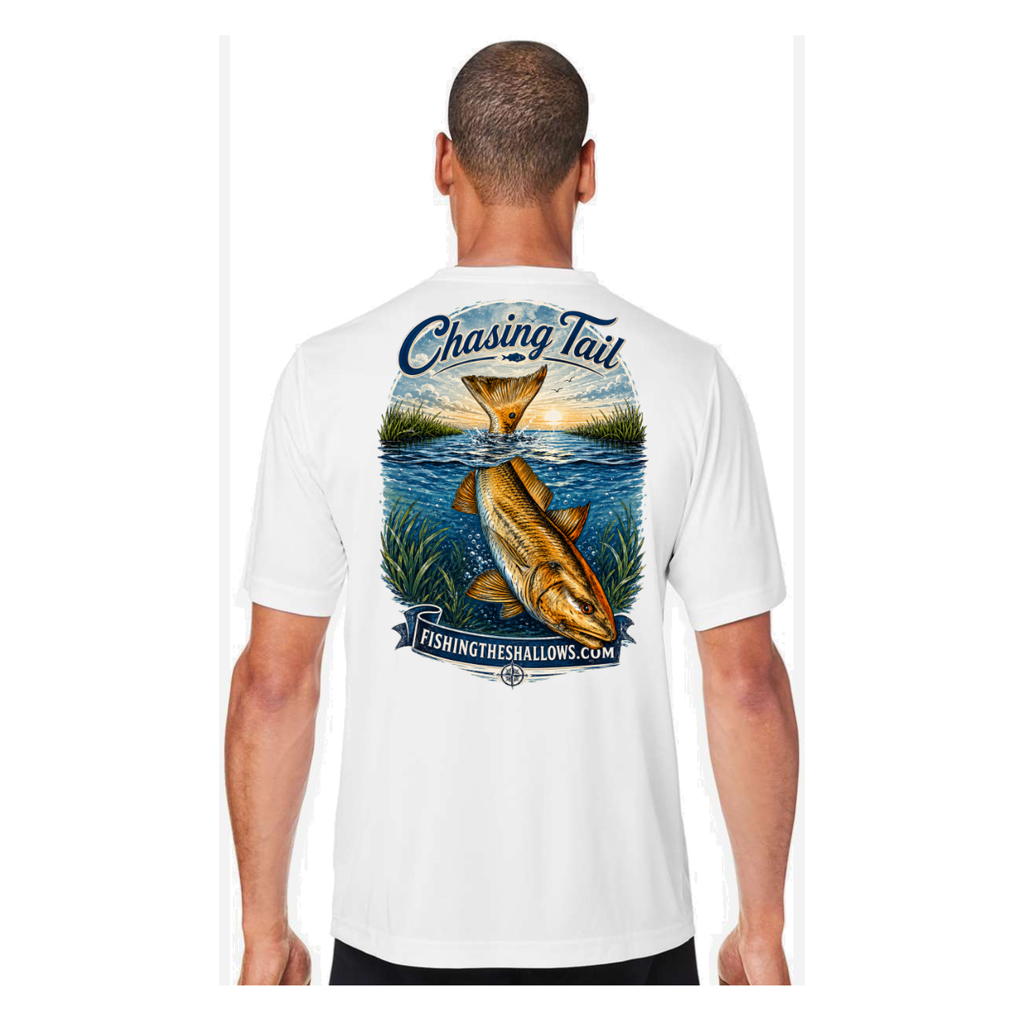 Diving Redfish SS — White back