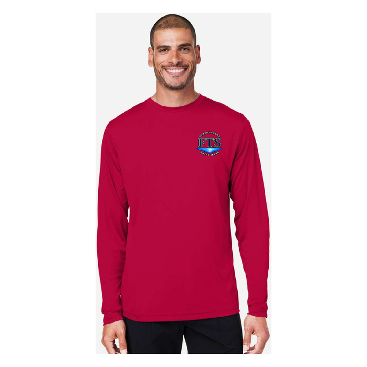 Florida Fisherman – Men's Long Sleeve - Classic Red - Front