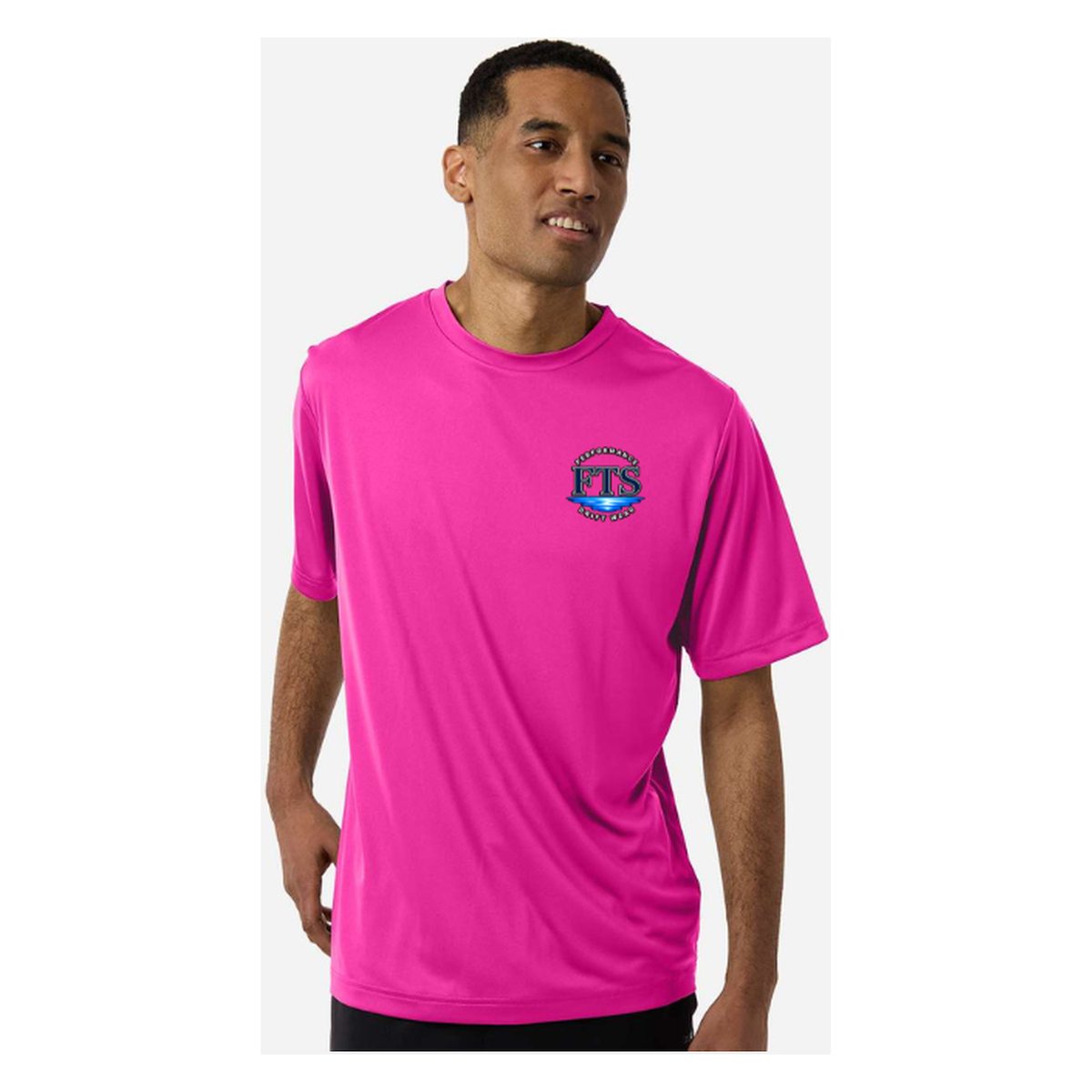 Florida Fisherman – Men's Short Sleeve - Bright Magenta - Front