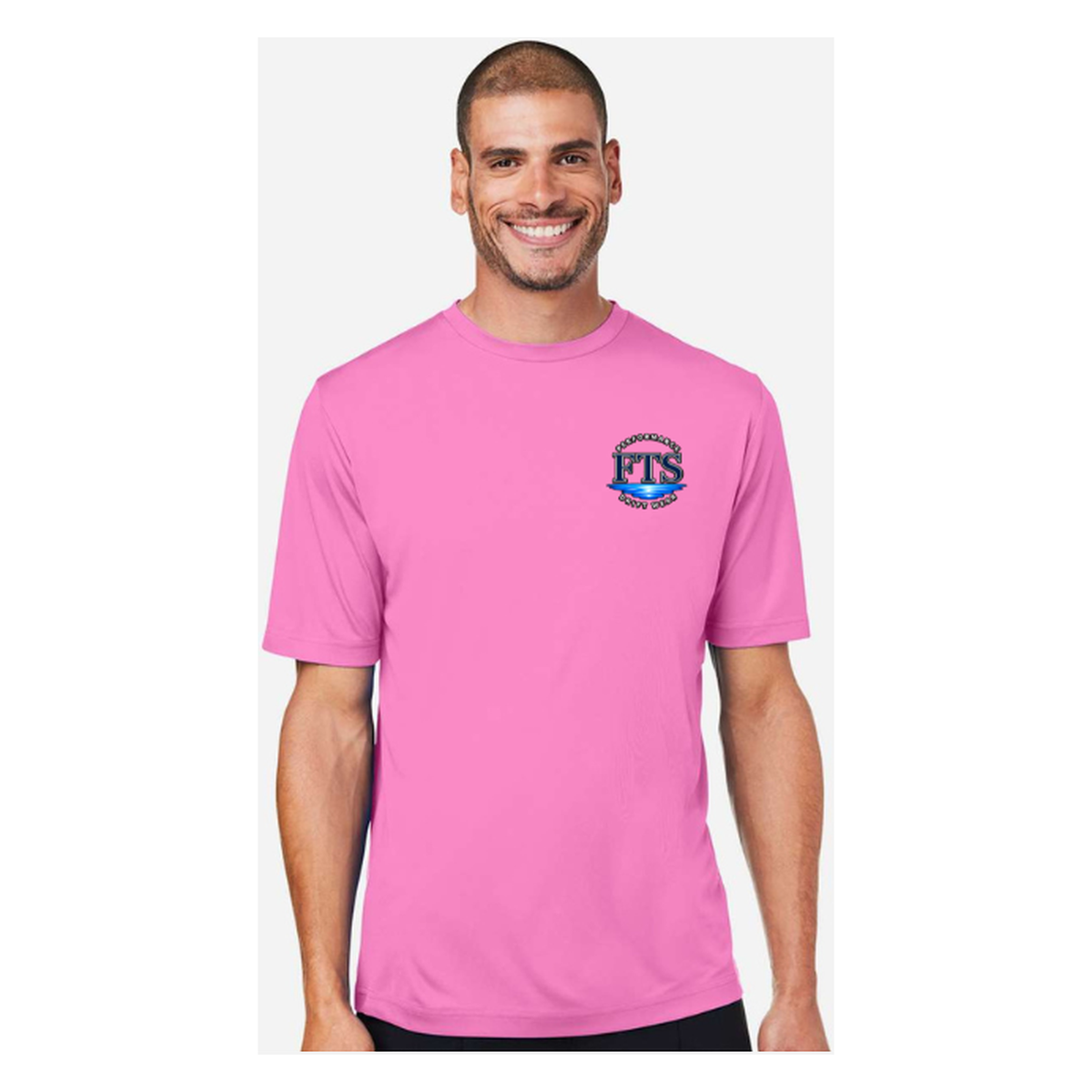 Florida Fisherman – Men's Short Sleeve - Charity Pink - Front