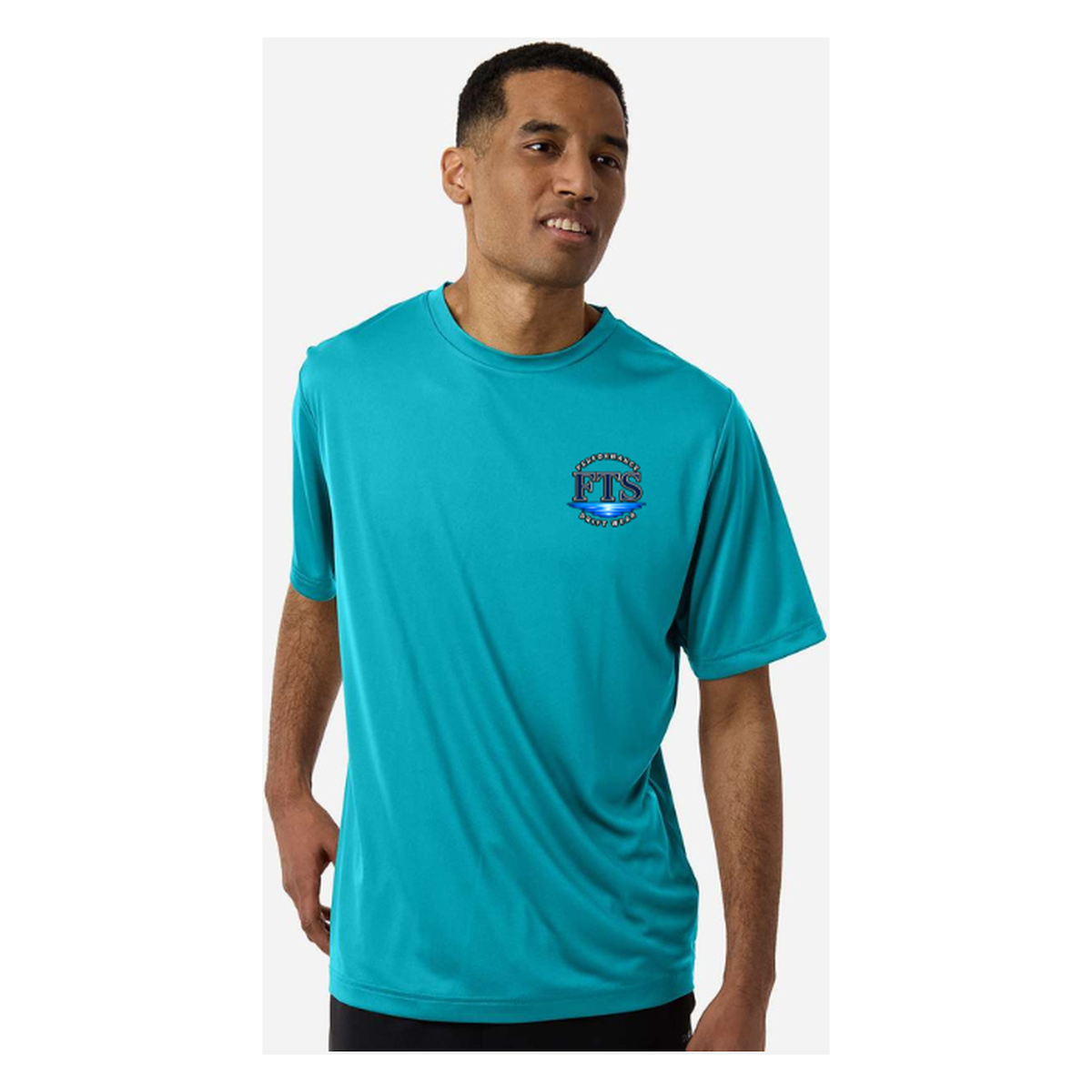 Florida Fisherman – Men's Short Sleeve - Clear Teal - Front