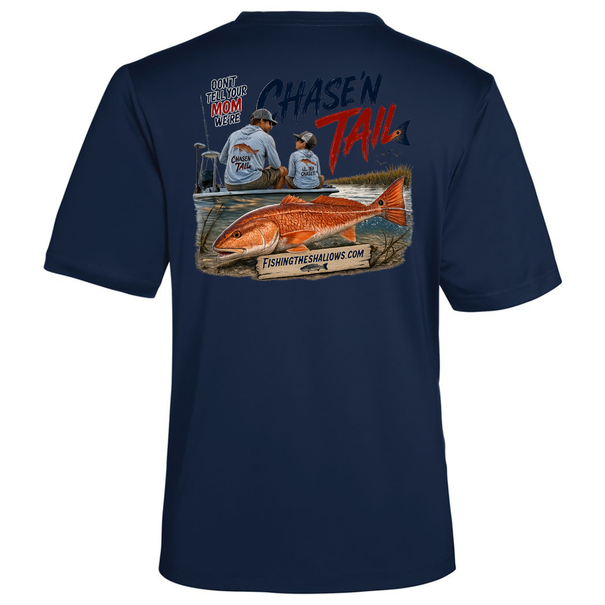 Dad and Son – Men's Short Sleeve in Classic Navy - back view
