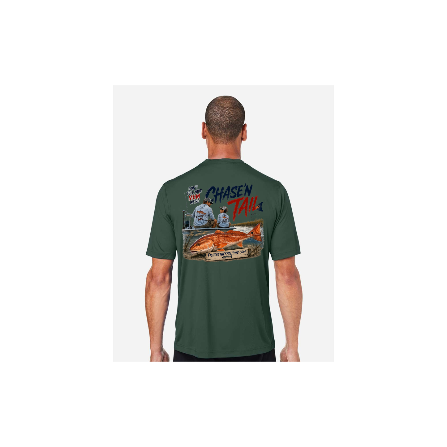 Dad and Son – Men's Short Sleeve in Forest - back view