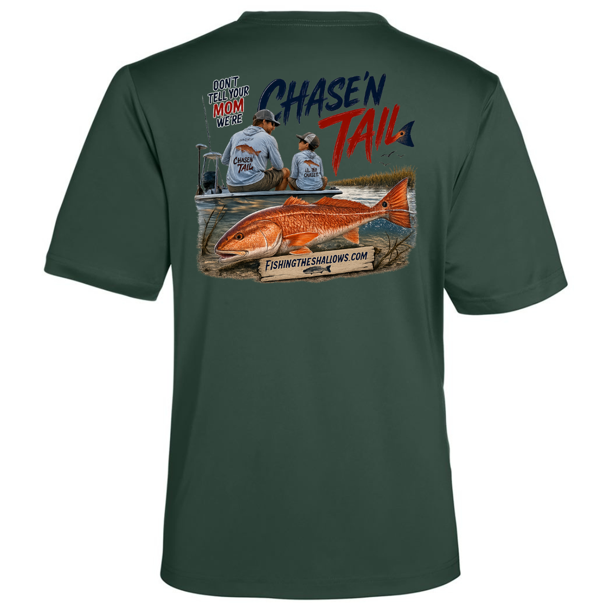 Dad and Son – Men's Short Sleeve in Forest - back view