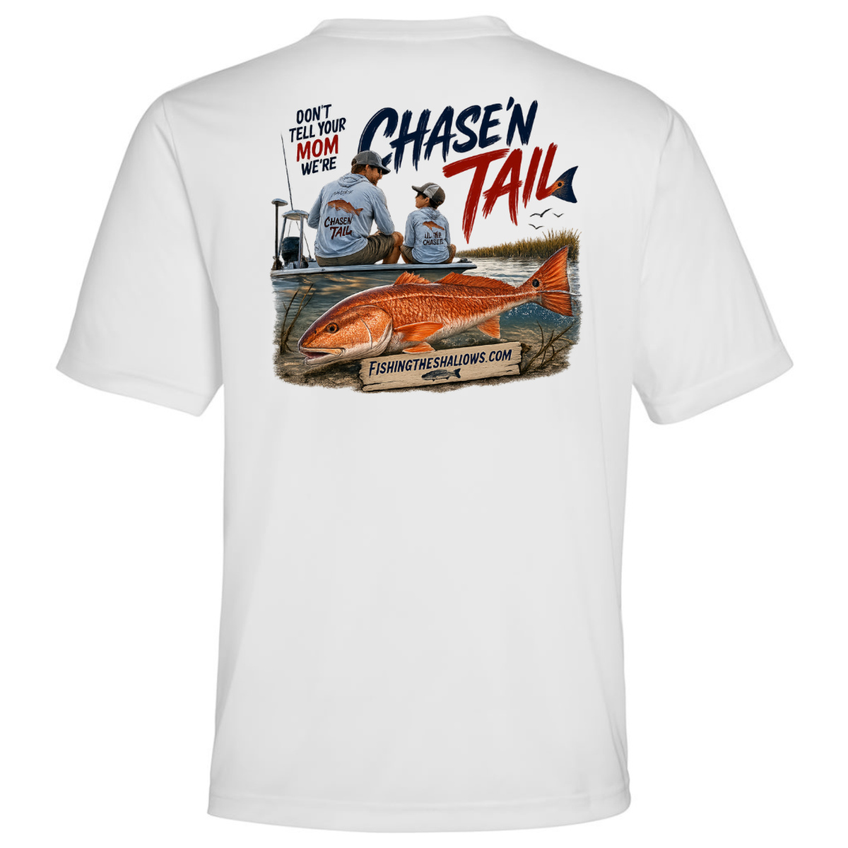 Dad and Son – Men's Short Sleeve in White - back view