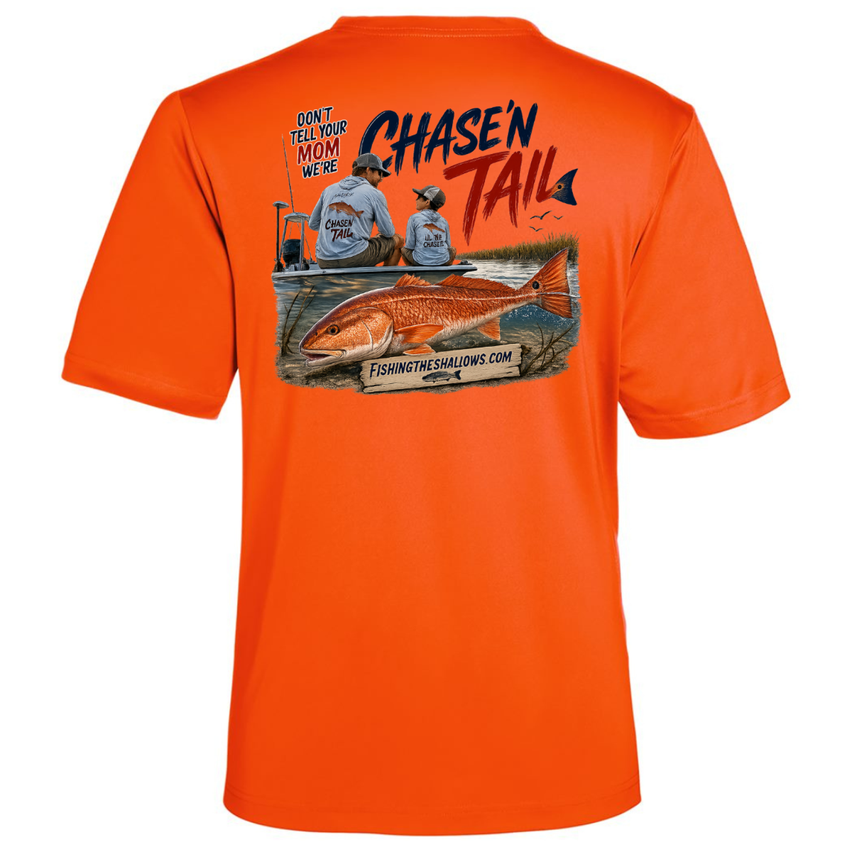 Dad and Son – Men's Short Sleeve - Campus Orange - Back