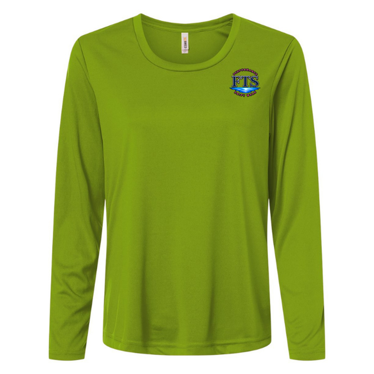 Reel Addict Pink – Women's Long Sleeve - Acid Green - Front