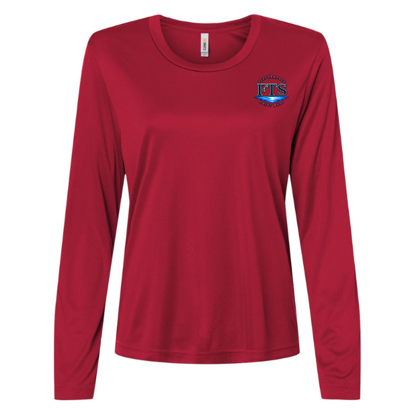 Reel Addict Pink – Women's Long Sleeve - Classic Red - Front