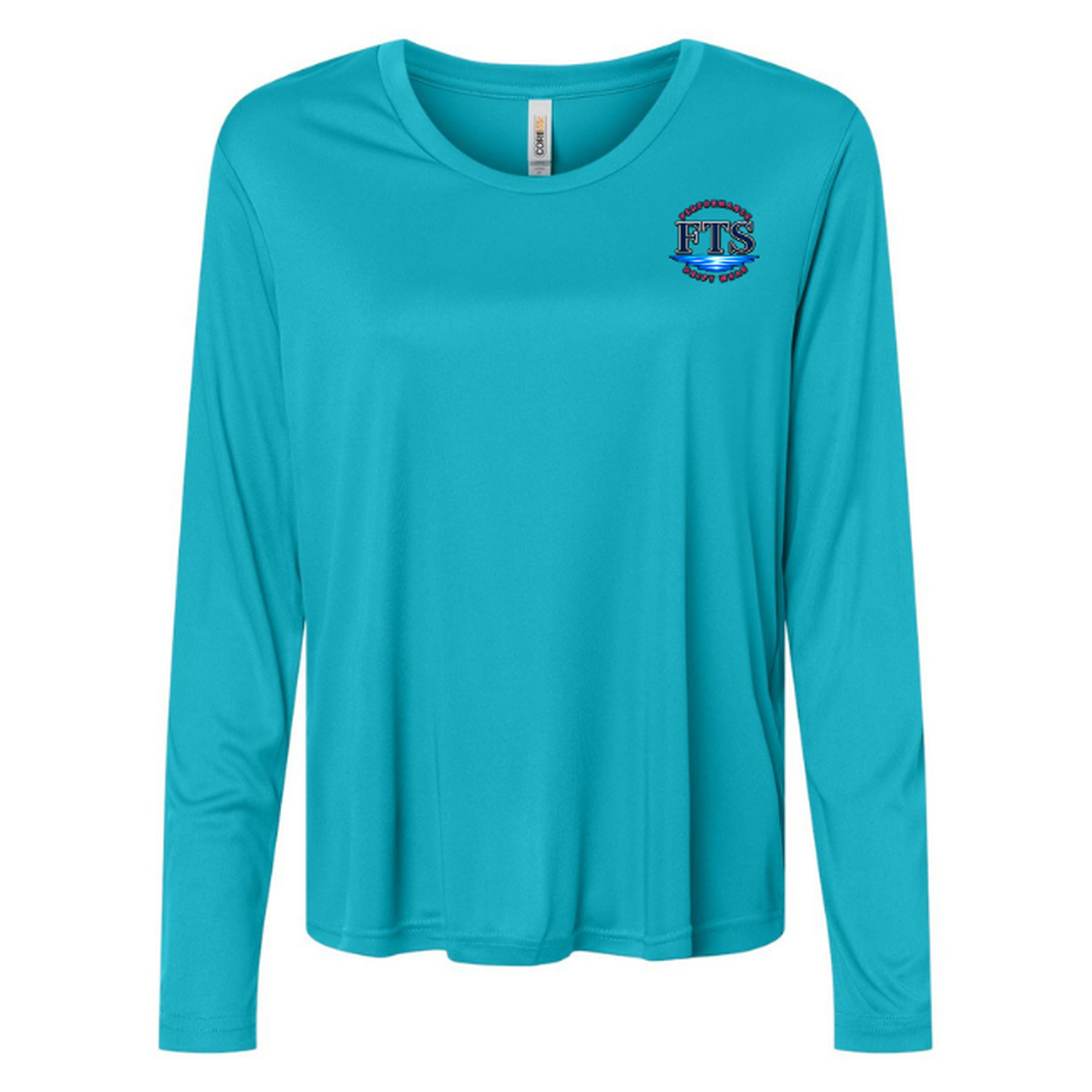 FTS New Girl – Women's Long Sleeve - Clear Teal - Front