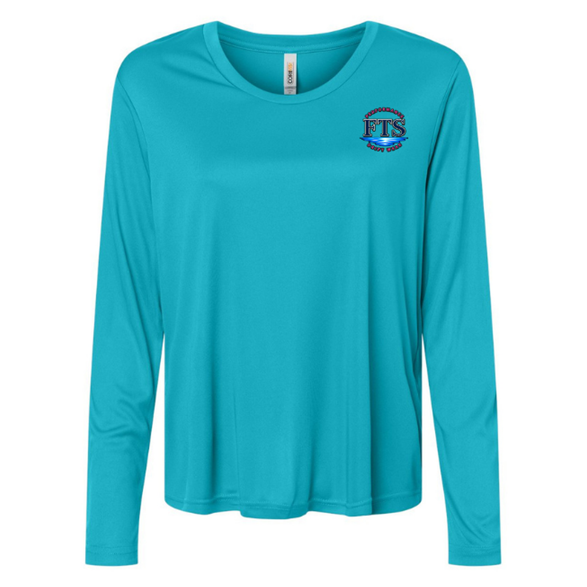I Bait – Women's Long Sleeve - Clear Teal - Front