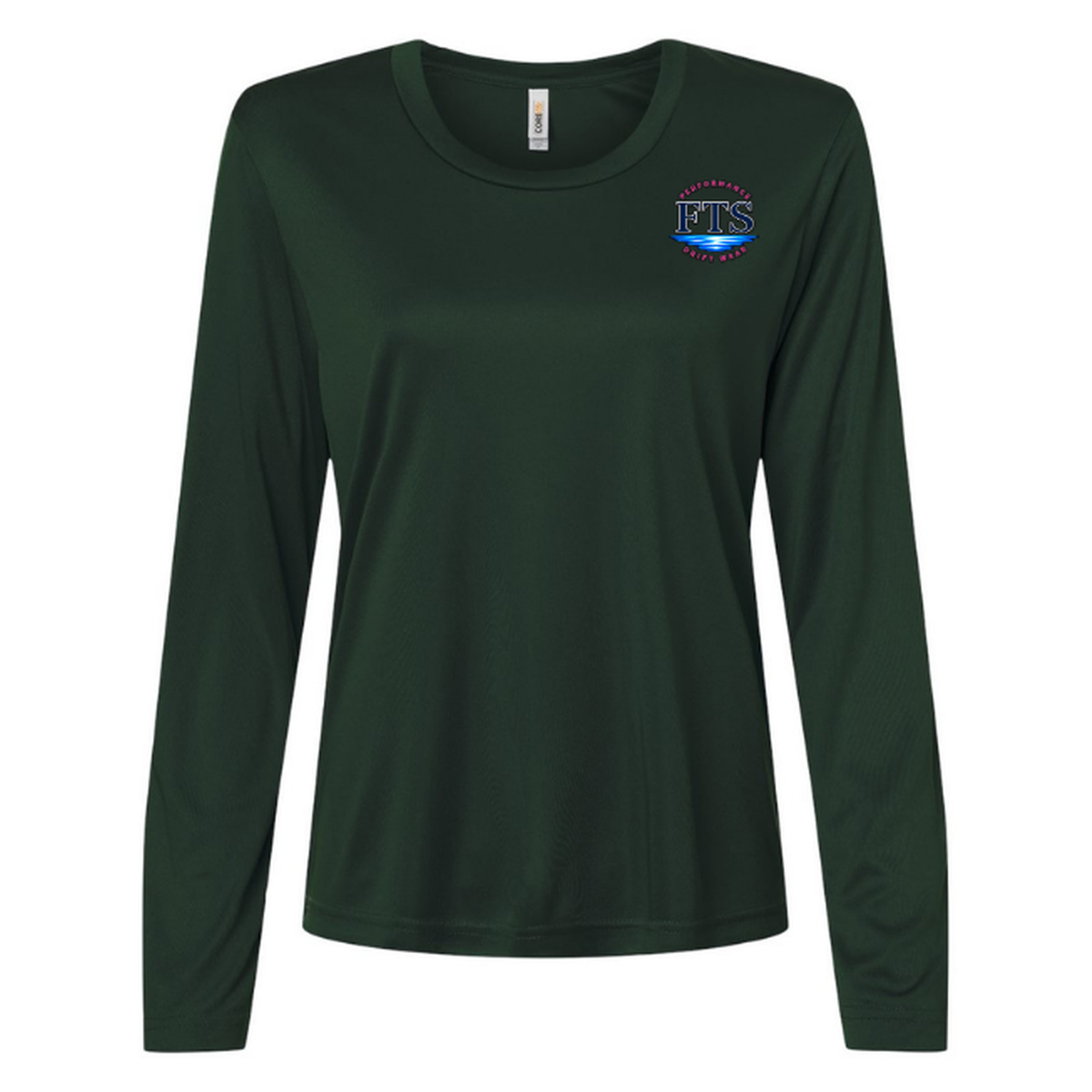 Reel Addict Pink – Women's Long Sleeve - Forest - Front