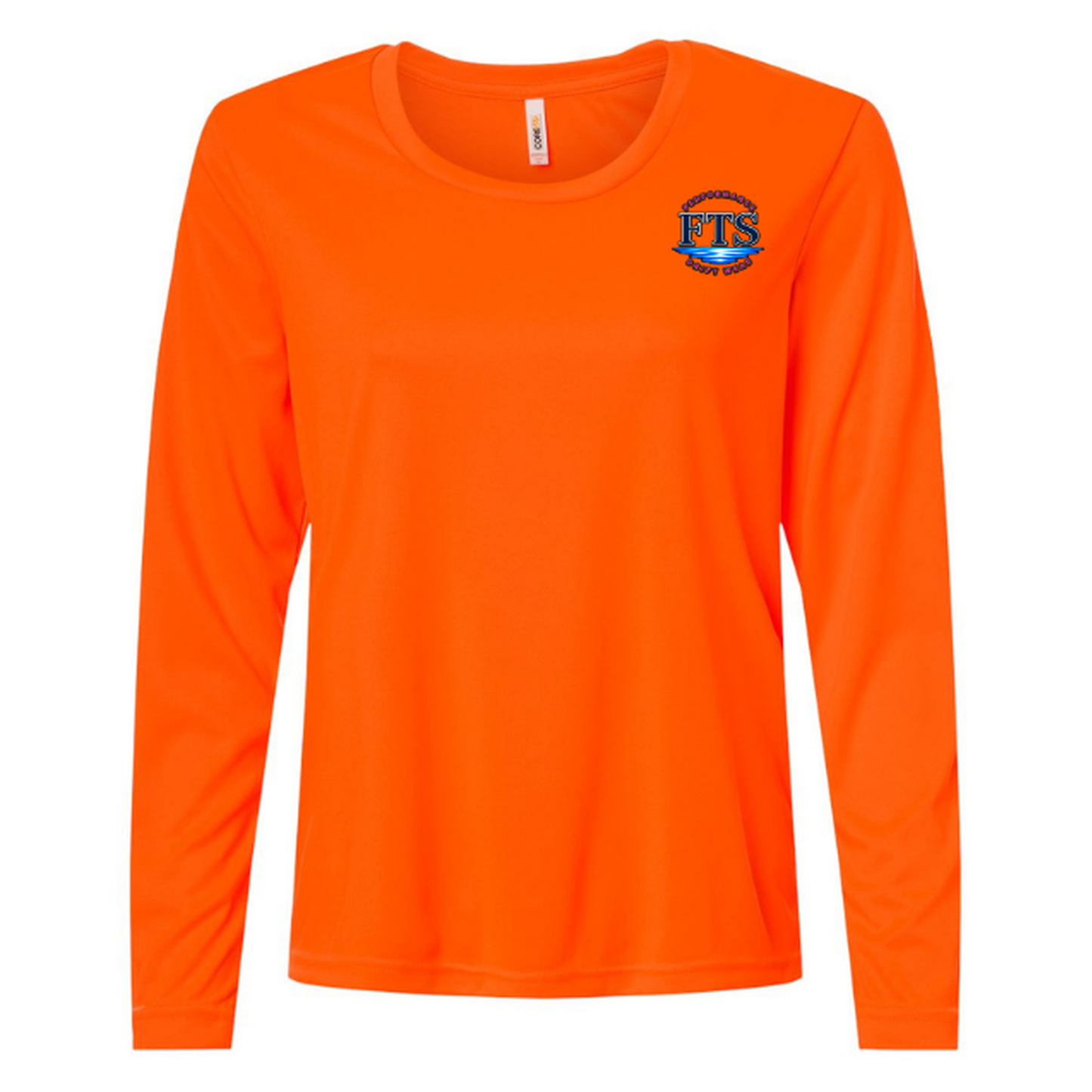 FTS New Girl – Women's Long Sleeve - Safety Orange - Front