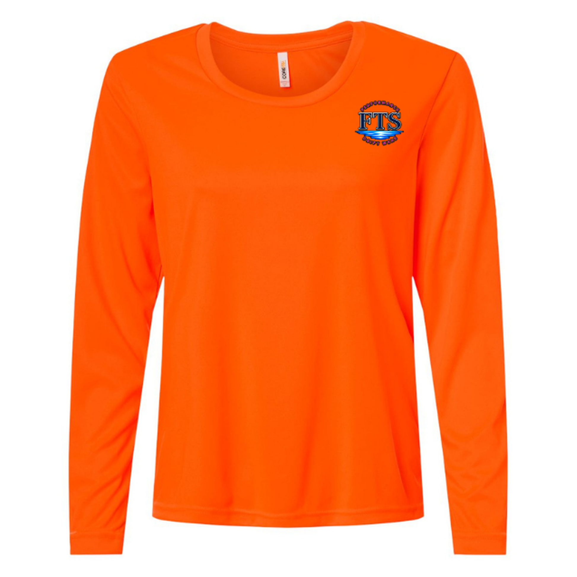FTS New Girl – Women's Long Sleeve - Safety Orange - Front