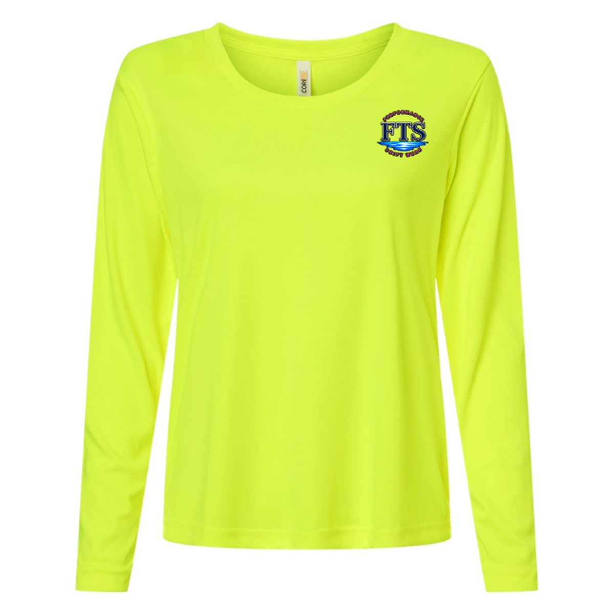 FTS New Girl – Women's Long Sleeve - Safety Yellow - Front