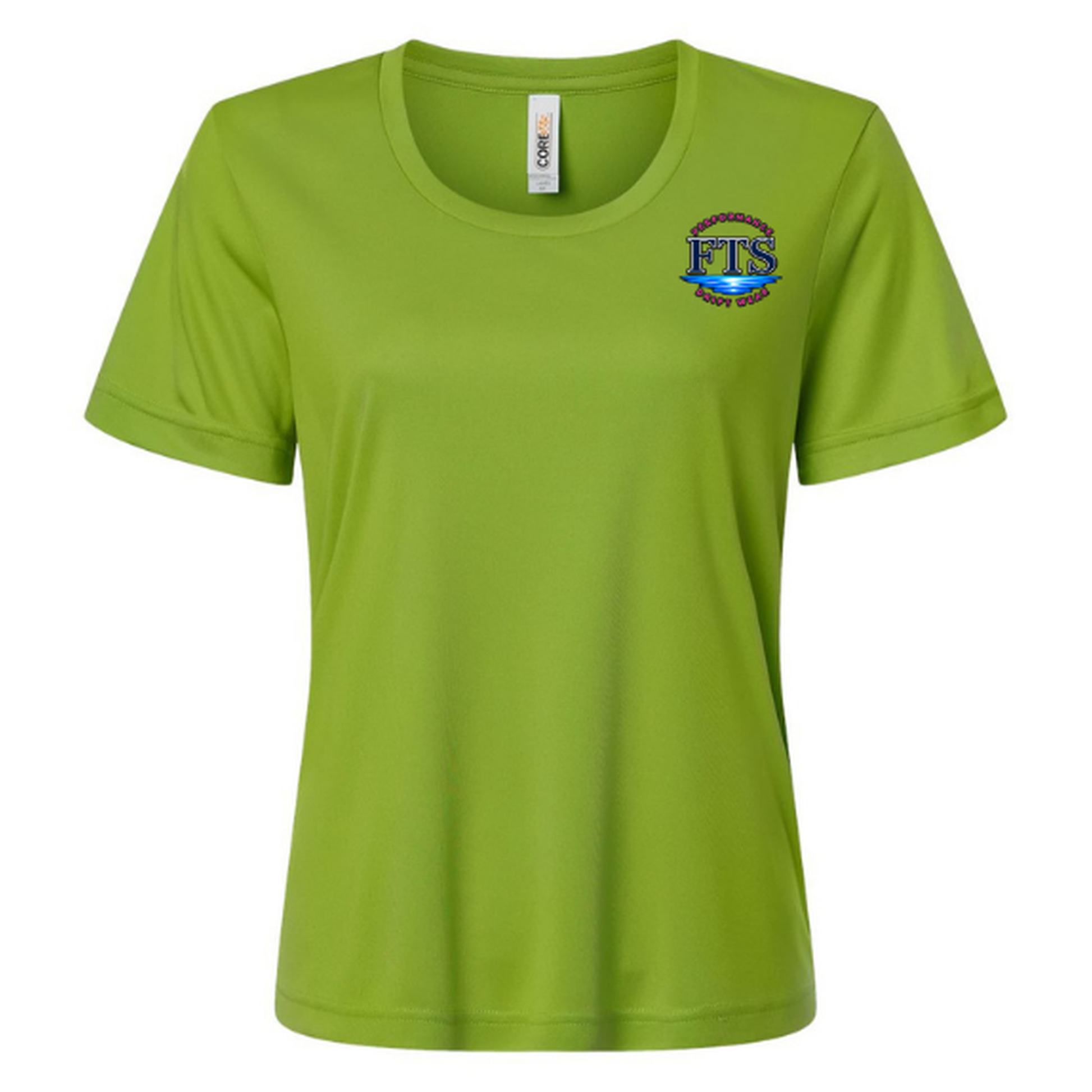 FTS New Girl – Women's Short Sleeve - Acid Green - Front