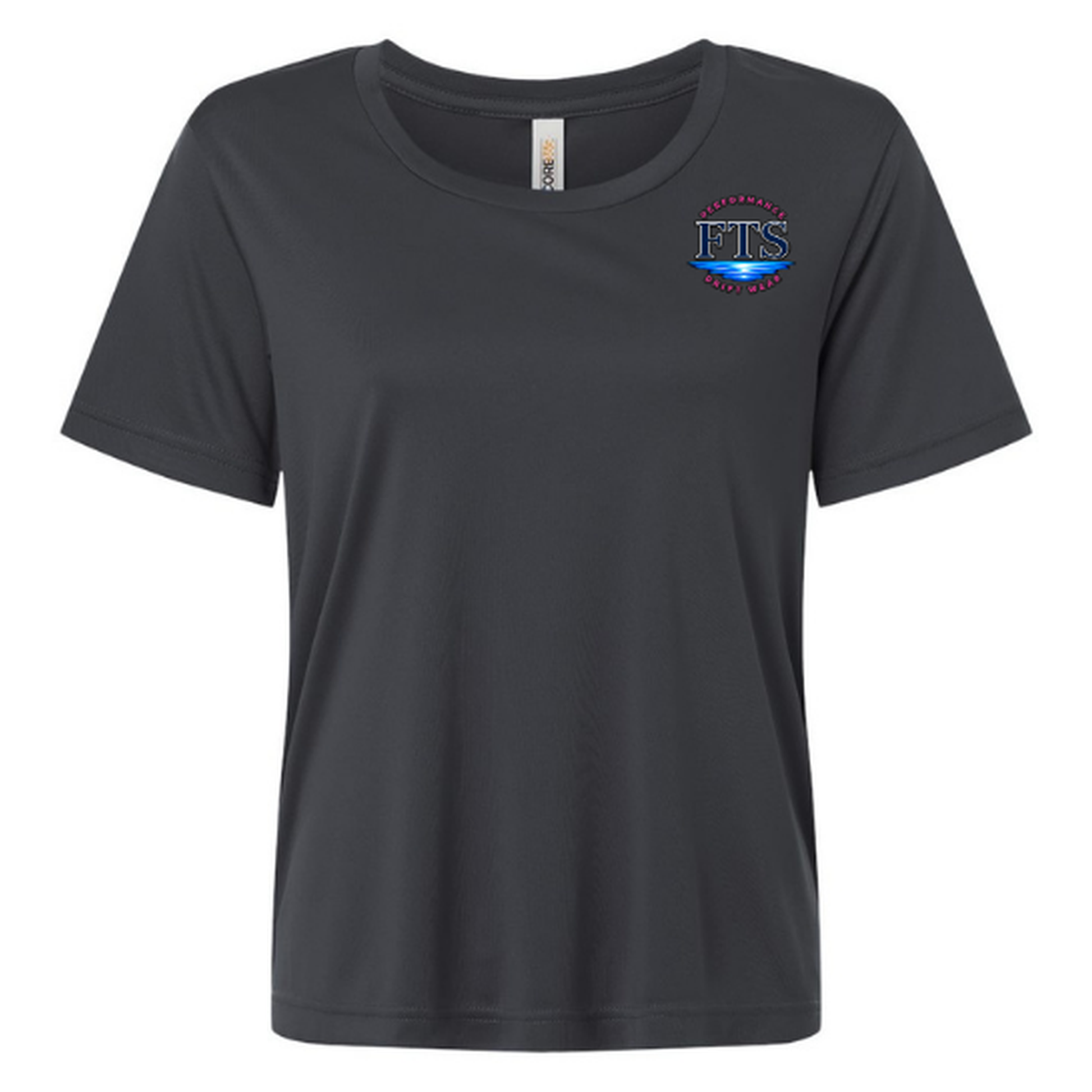 Reel Addict Pink – Women's Short Sleeve - Carbon - Front
