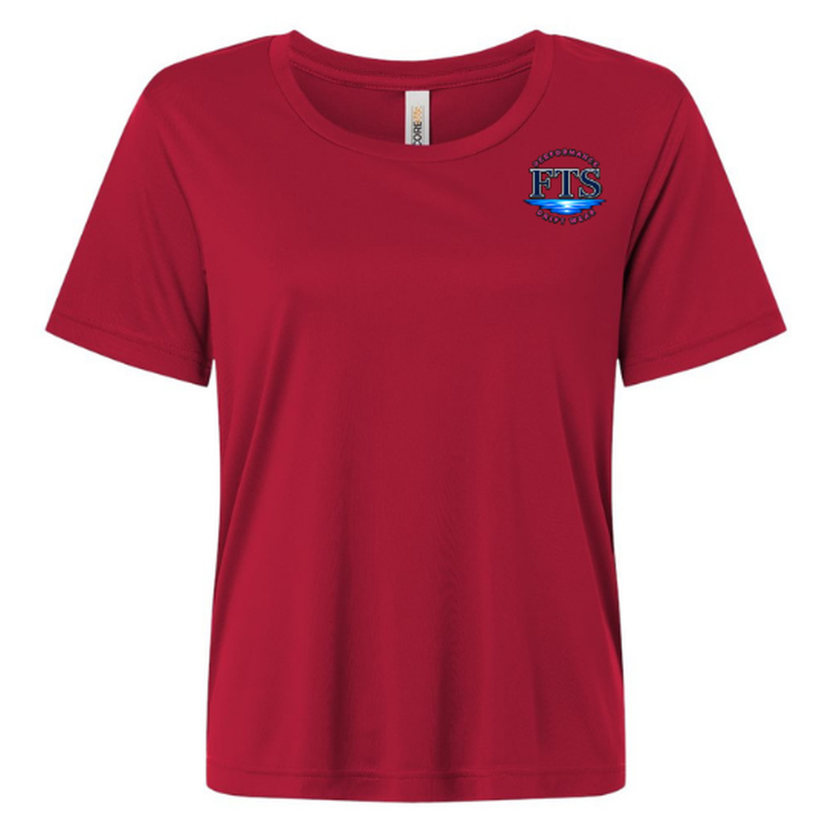 Reel Addict Pink – Women's Short Sleeve - Classic Red - Front