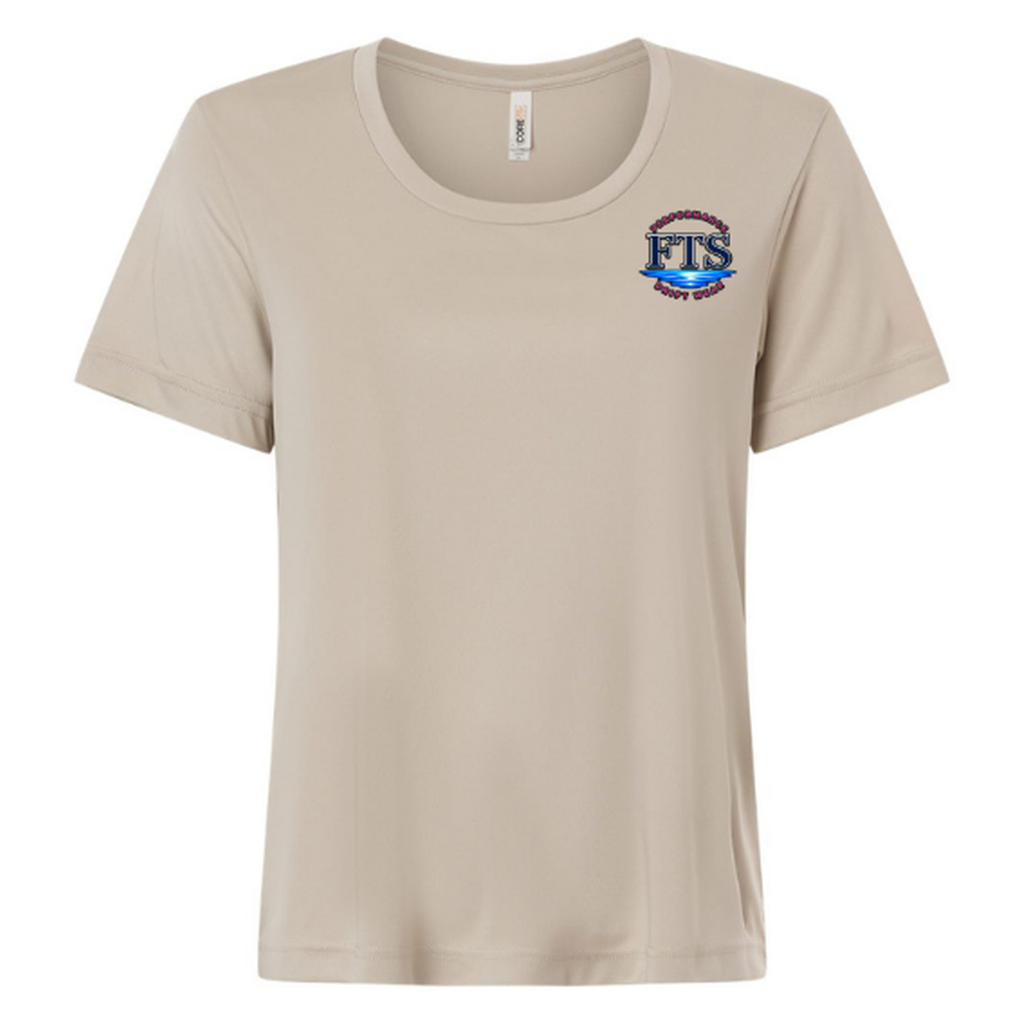 Reel Addict Pink – Women's Short Sleeve - Stone - Front