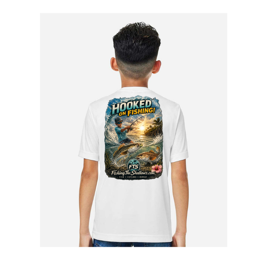Hooked On Fishing – Youth Short Sleeve — back