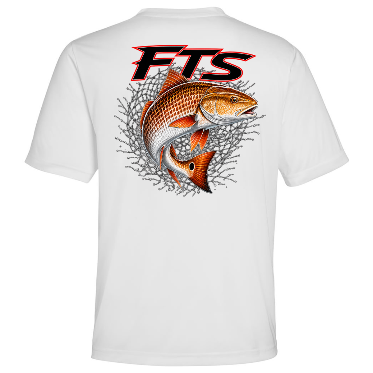 FTS Net Red – Men's Short Sleeve - back view