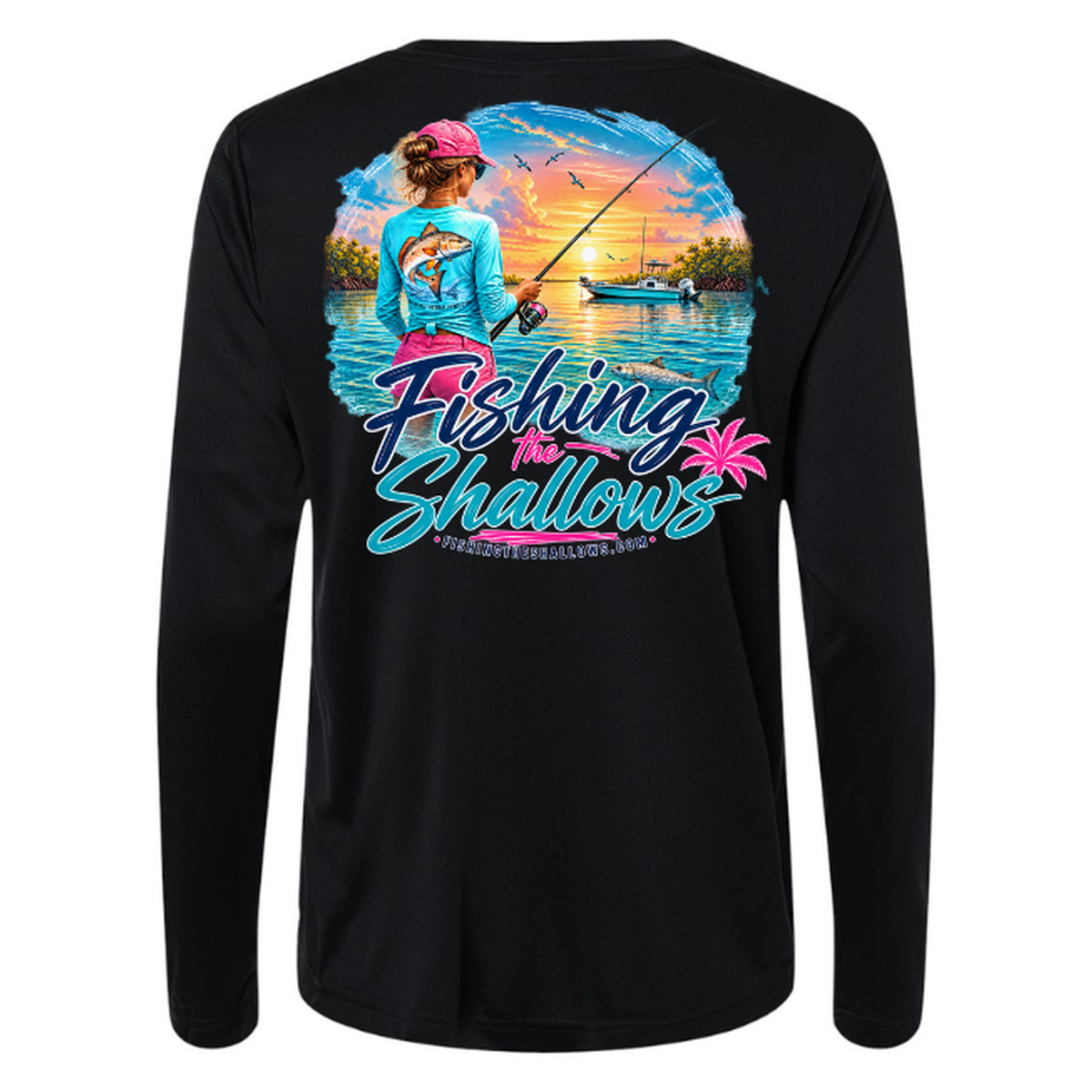 FTS New Girl – Women's Long Sleeve - Black - Back