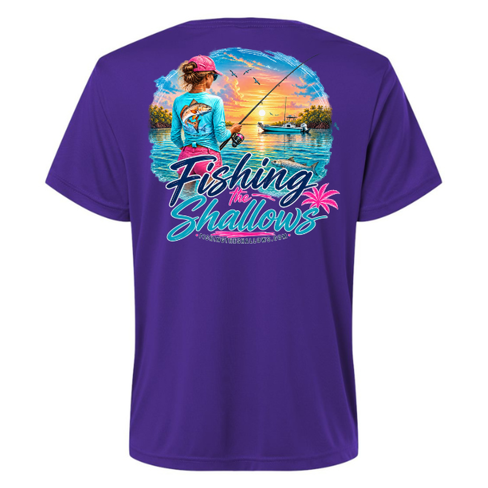 FTS New Girl – Women's Short Sleeve - Campus Purple - Back