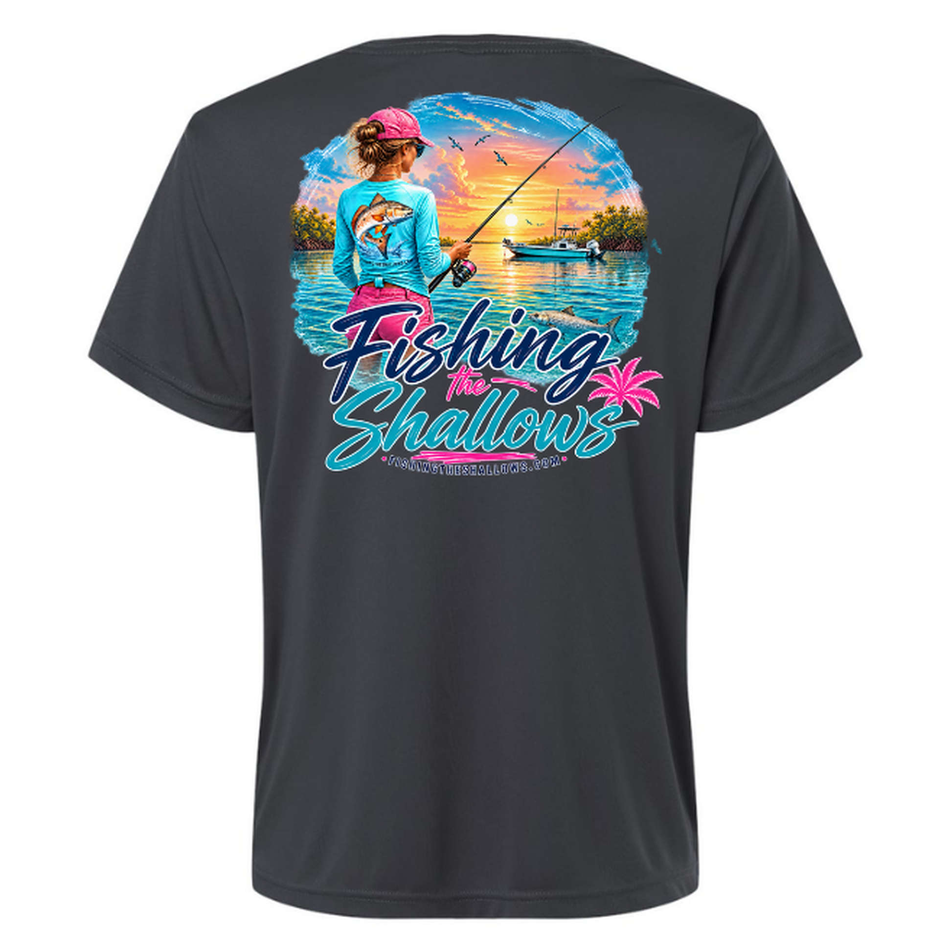 FTS New Girl – Women's Short Sleeve - Carbon - Back