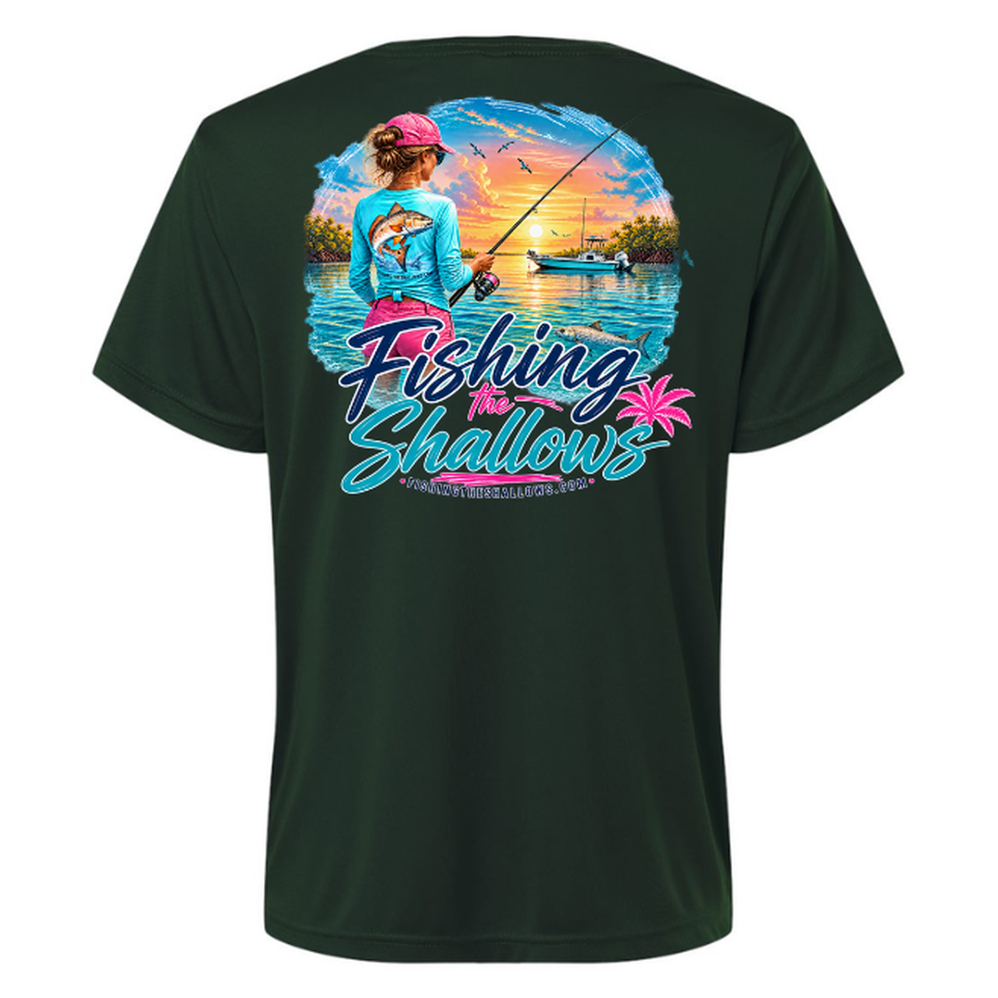 FTS New Girl – Women's Short Sleeve - Forest - Back