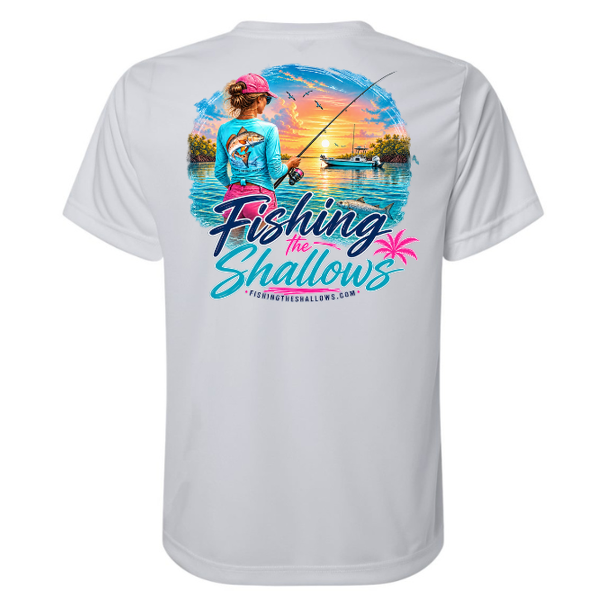 FTS New Girl – Women's Short Sleeve - Platinum - Back