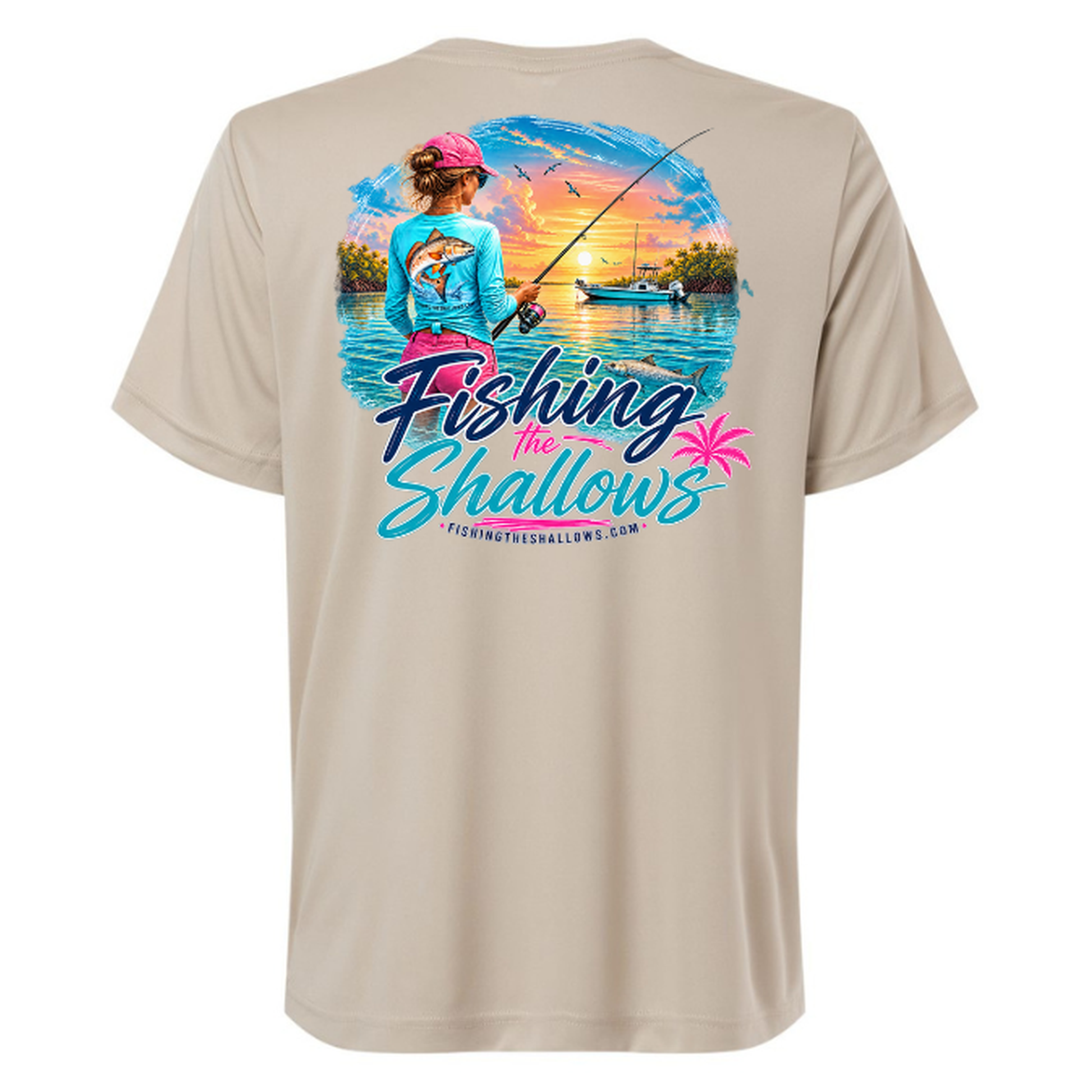 FTS New Girl – Women's Short Sleeve - Stone - Back