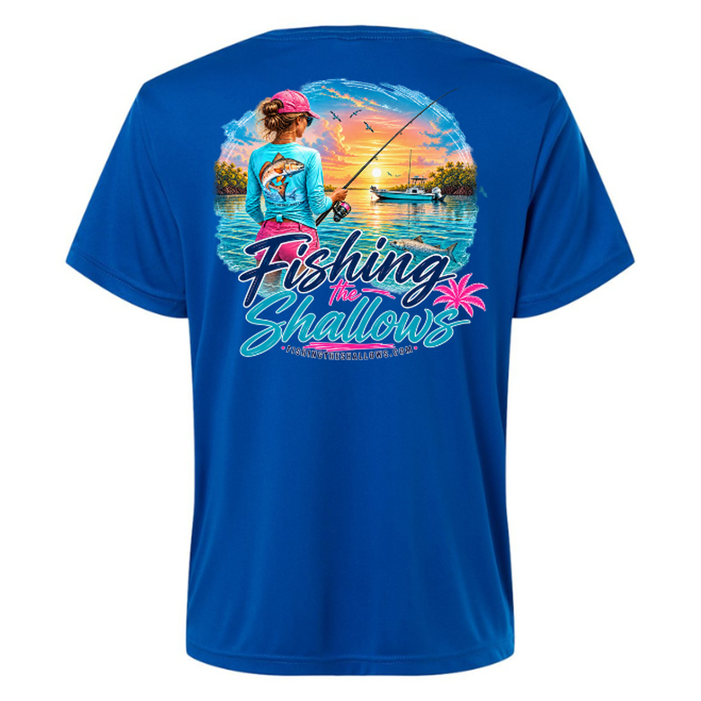 FTS New Girl – Women's Short Sleeve - True Royal - Back