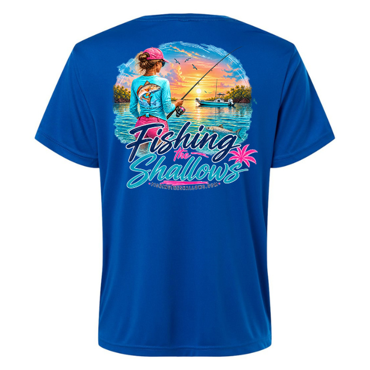 FTS New Girl – Women's Short Sleeve - True Royal - Back