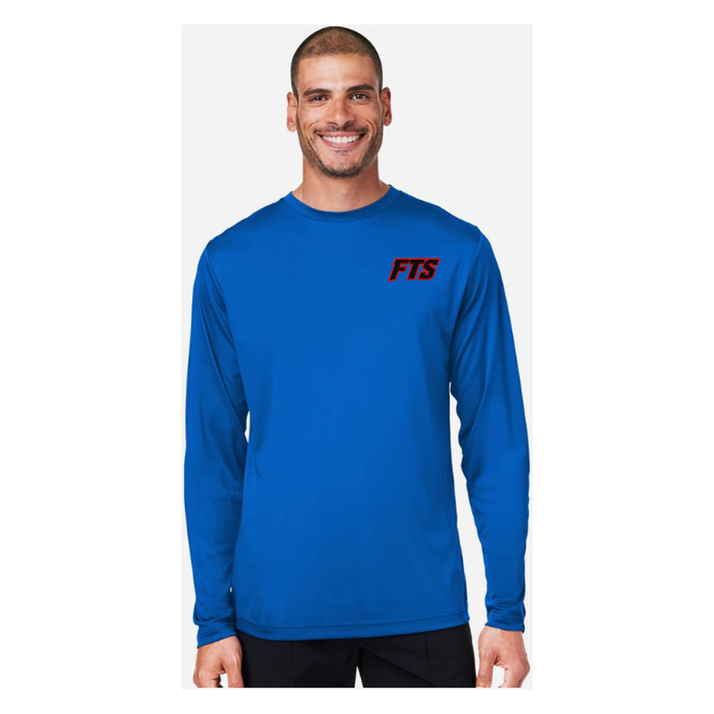 FTS Net Red – Men's Long Sleeve - True Royal - Front
