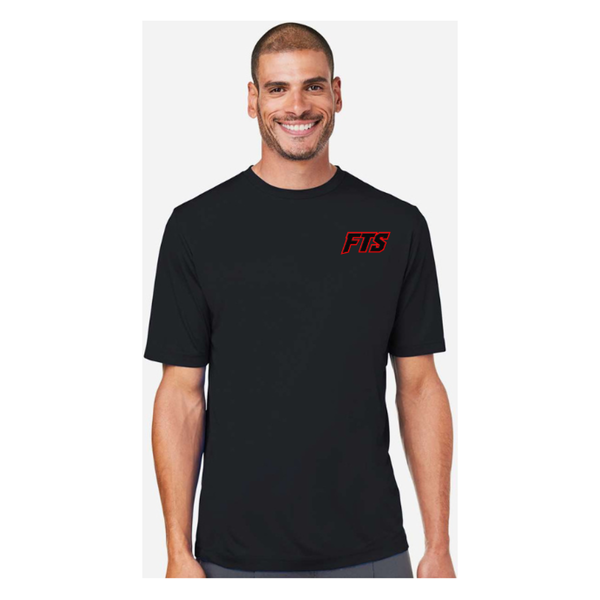 FTS Net Red – Men's Short Sleeve - Stone - Front