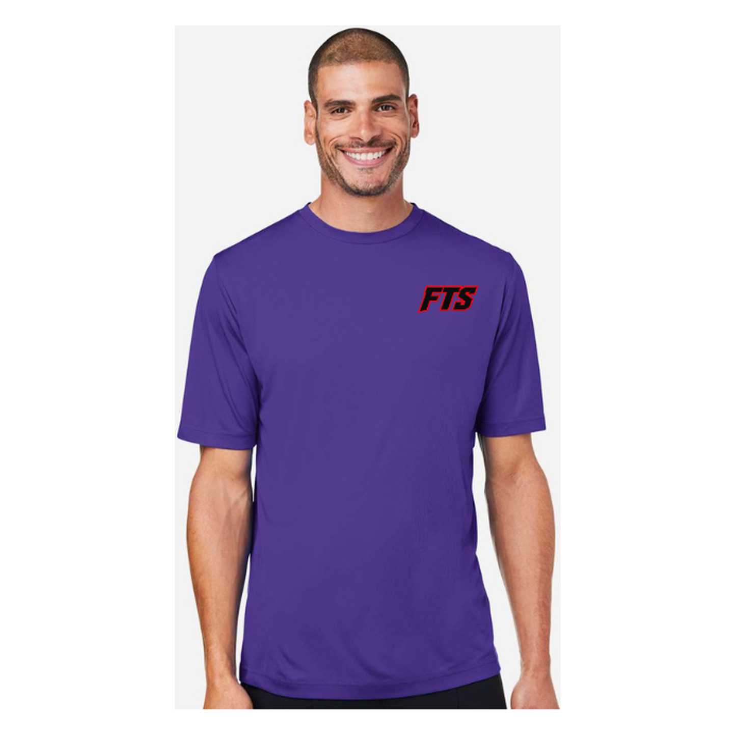 FTS Net Red – Men's Short Sleeve - Campus Purple - Front