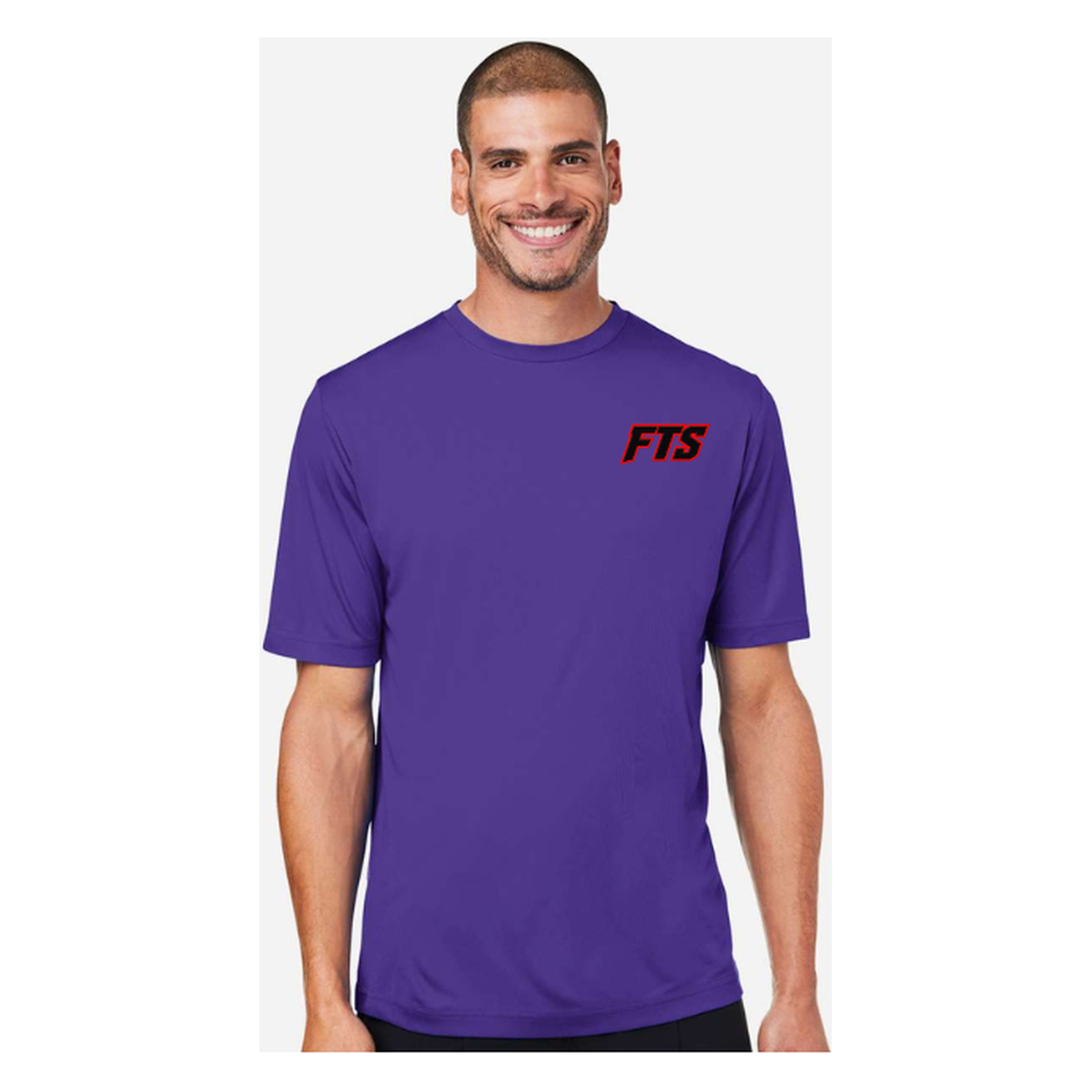 FTS Net Red – Men's Short Sleeve - Campus Purple - Front