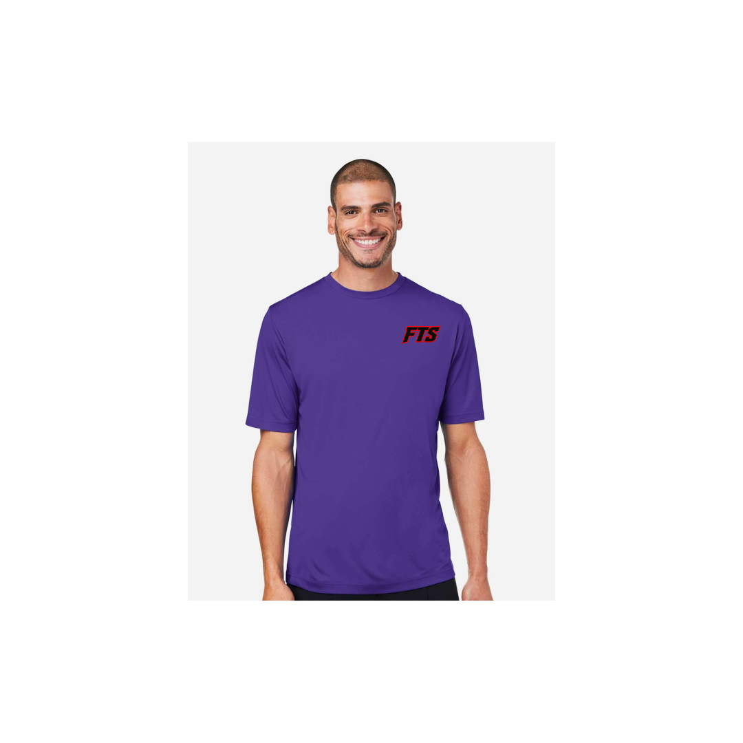 FTS Net Red – Men's Short Sleeve in Campus Purple - front logo view
