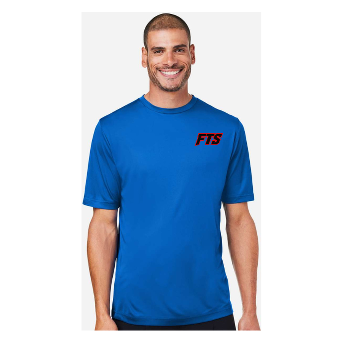 FTS Net Red – Men's Short Sleeve - True Royal - Front